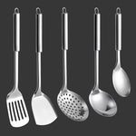 Stainless Steel  Kitchen Cooking Utensil Set  Cookware Colander Spoon Spatula Shovel Nonstick Cookware Set