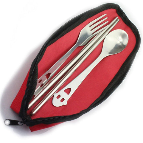 portable Camping Backpacking Utensils Case & Travel accessories Cutlery Bag for Spoon and Fork Cloth Bag Lunch Tools Hot Sale