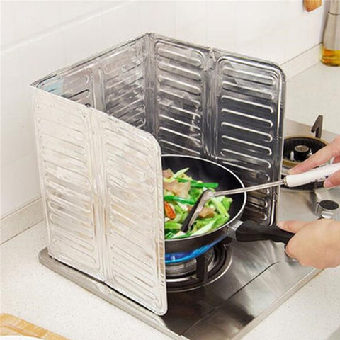 Aluminum Foil Oil Block Oil Barrier Stove Cooking Heat Insulation Anti - Splashing Oil Baffle Kitchen Utensils Supplies Cookware