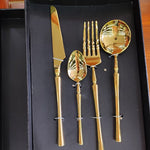 New Sliver Cutlery Set Luxury Dinnerware 1 pieces Mirror Polishing Tableware 304 Stainless Steel Dinner Knife & Fork