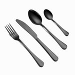 Spklifey Gold Cutlery 24 Pcs Dinnerware Set Gold Cutlery Set Gold Spoon Forks Knives Spoons Stainless Steel Cutlery Dinnerware