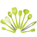 10 Pcs Kitchenware Silicone Heat Resistant Kitchen