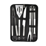 Stainless Steel BBQ Tools Set Barbecue Grilling Utensil Accessories Camping Outdoor Cooking Tools Kit BBQ Utensils 18Pcs