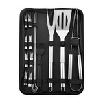 Stainless Steel BBQ Tools Set Barbecue Grilling Utensil Accessories Camping Outdoor Cooking Tools Kit BBQ Utensils 18Pcs