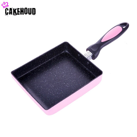 CAKEHOUD 15*18CM Japanese Aluminum Alloy Tamagoyaki Omelette Pan Non-stick Frying Pan Fry Egg Pan Pancake Pot Cookware