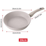 KONCO Thickened Non-stick Pan Fried Steak Pancake Fried Egg Pans Kitchen Smokeless Cookware Aluminum Alloy Baking Pan