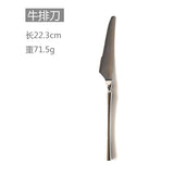 New Sliver Cutlery Set Luxury Dinnerware 1 pieces Mirror Polishing Tableware 304 Stainless Steel Dinner Knife & Fork