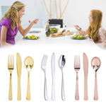 12Pcs Rose Gold Cutlery