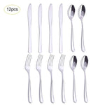 12Pcs Rose Gold Cutlery