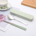 Nordic Portable Two-piece Creative Cutlery Knife Fork Box Lunch Portable Kitchen Tool High Quality