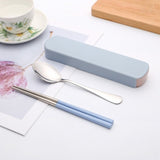 Nordic Portable Two-piece Creative Cutlery Knife Fork Box Lunch Portable Kitchen Tool High Quality