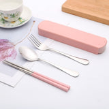 Nordic Portable Two-piece Creative Cutlery Knife Fork Box Lunch Portable Kitchen Tool High Quality