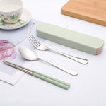 Nordic Portable Two-piece Creative Cutlery Knife Fork Box Lunch Portable Kitchen Tool High Quality