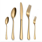 KuBac Hommi Gold Tableware Set Stainless Steel Cutlery Set 30Pcs Gold Knife Cutlery Cutlery Gold Drop Shipping