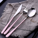 3pcs/lot Gold Portable Cutlery