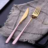 3pcs/lot Gold Portable Cutlery