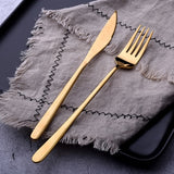 3pcs/lot Gold Portable Cutlery