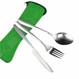 Stainless Steel Cutlery Set Portable Spoon Fork Knife Travel Picnic Western Tool Set Kitchen Accessories For Home Outdoors