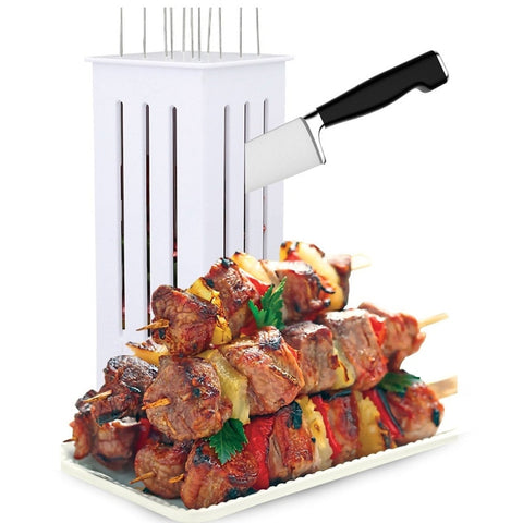 Easy Barbecue Kebab Maker Meat Brochettes Skewer Machine